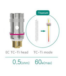 Résistance Titane 0.5 ohm pour Melo 2 Eleaf EC TC-TI
