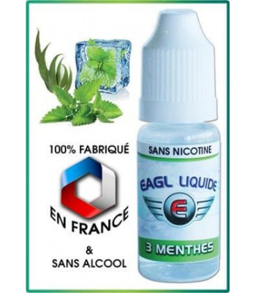 3 Menthes e-Liquide Eagle, eliquide français pas cher