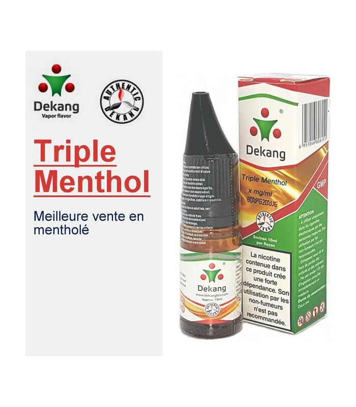 Triple menthol e-Liquide Dekang Silver Label : l'ultra rafraichissant Triple menthol e-Liquide Dekang Silver Label : l'ultra rafraichissant