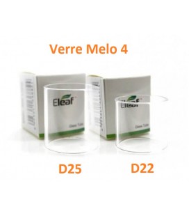 Tube Verre Pyrex Melo 4 D22 ou D25, réservoir tank Eleaf